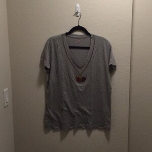 Joe Fresh Embellished Cherry V-Neck T-Shirt. NWOT
